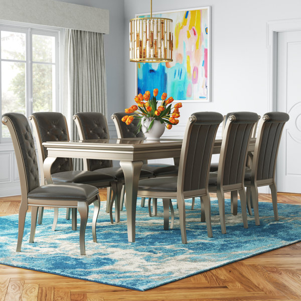 Etta Avenue Kane 9 Piece Extendable Dining Set Reviews Wayfair